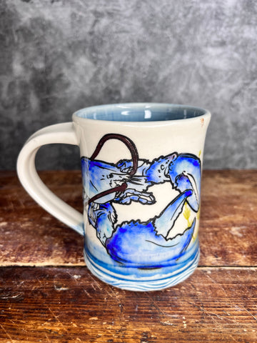 Blue Lobster Mug