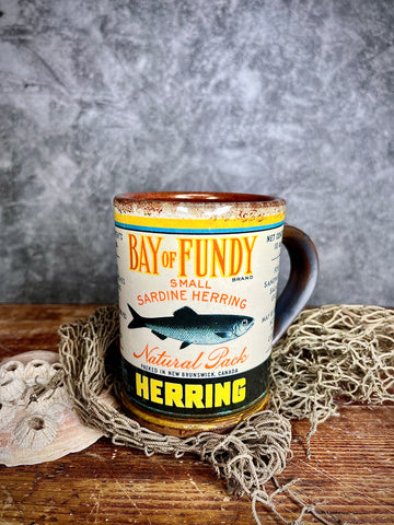 Bay of Fundy Herring Label Mug